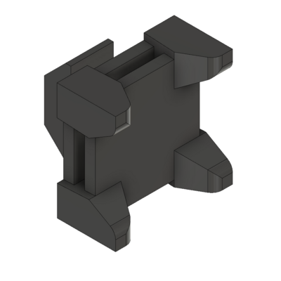 MODULAR SOLUTIONS CABLE TIE DOWNS<br>1/4 TURN CABLE BLOCK, 22MM, BLACK